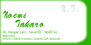 noemi takaro business card